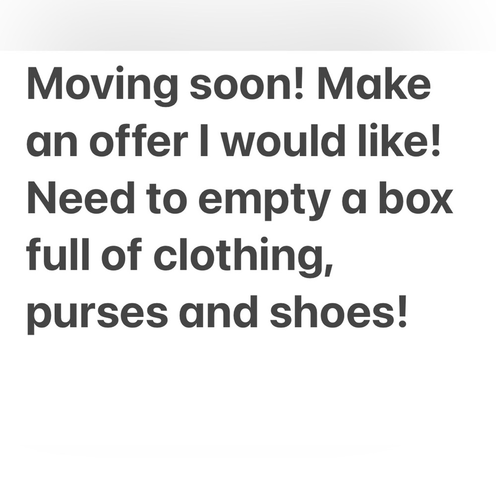Offers welcome! Moving soon!